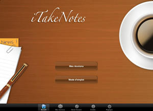 Accueil iTakeNotes