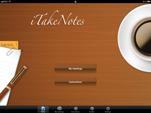 iTakeNotes homepage